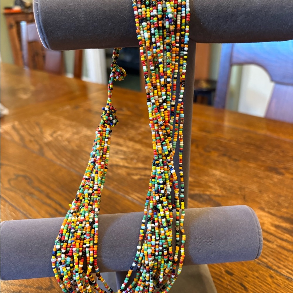 Multicolor Hand Beaded Necklace